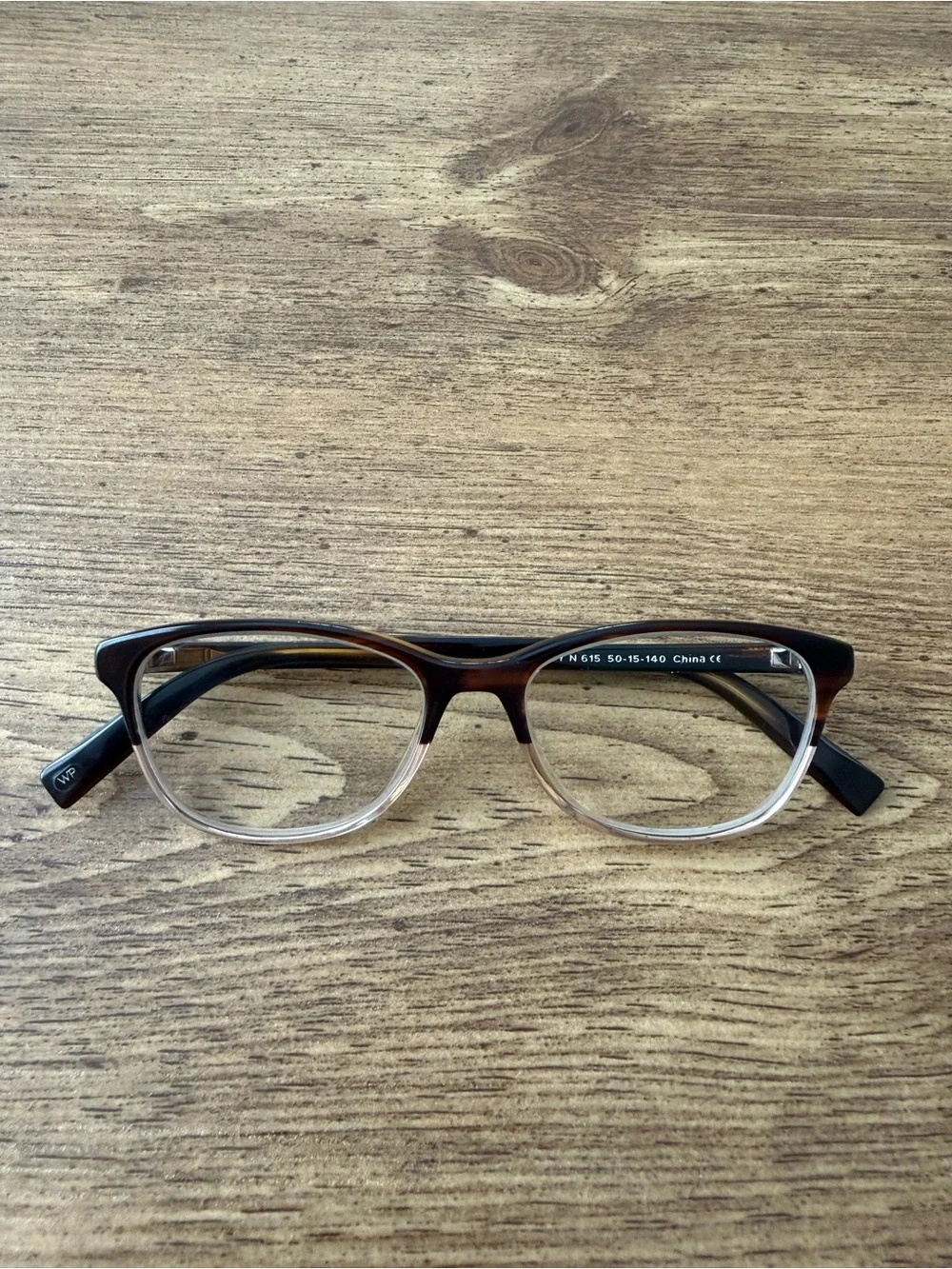Warby Parker Daisy N 615 Tortoise Eyeglasses Frame 50-15-140 Brown Tan College